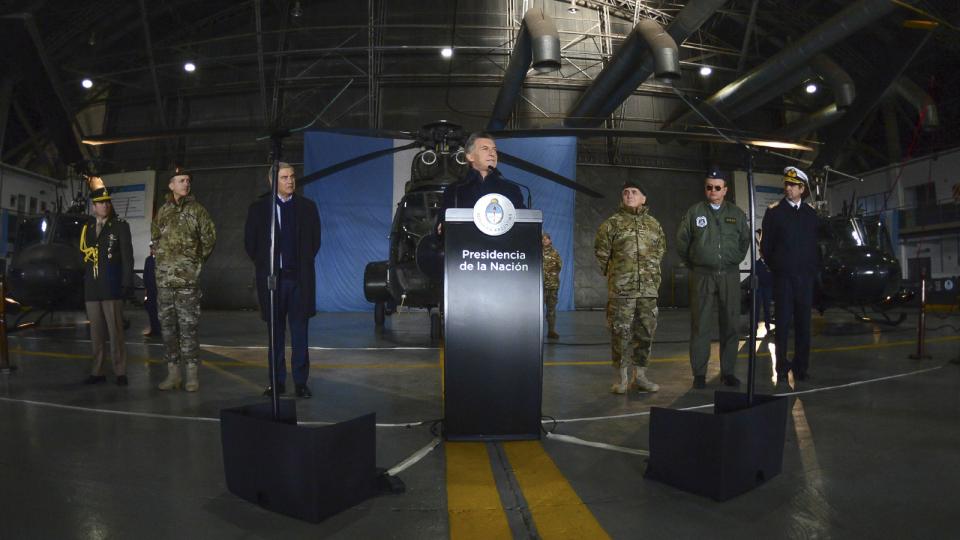 Las Fuerzas Armadas con tareas de seguridad interior: Macri quiere reformar el sistema de defensa nacional