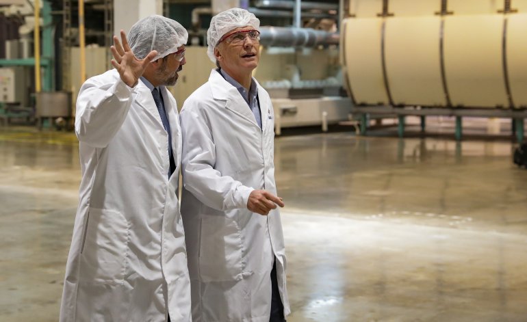 Macri, de visita en Molinos. Fuente: NA