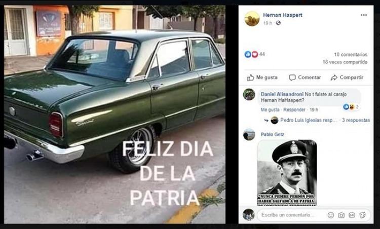 Deleznable: un dirigente macrista reivindicó a la dictadura el 24 de marzo y lo denunciaron