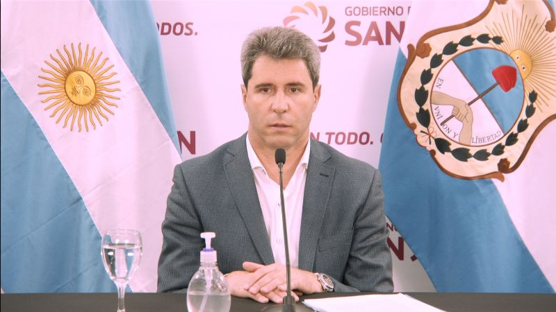 Uñac dio detalles de la flexibilización del aislamiento