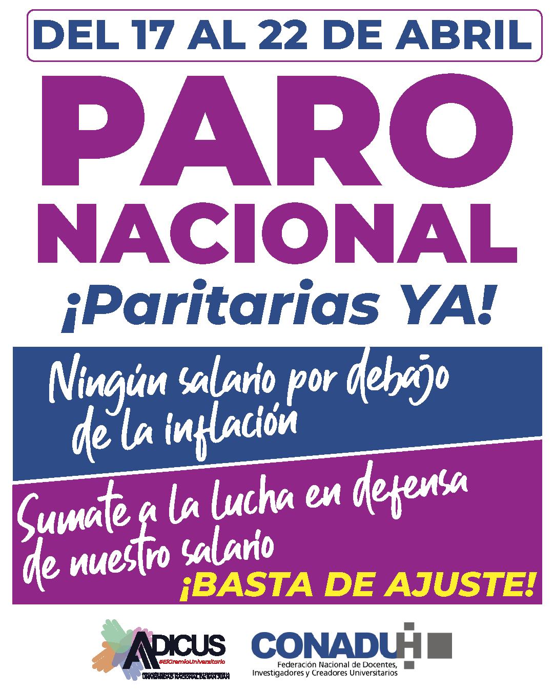Reuniones de ADICUS por lugar de trabajo camino al paro nacional
