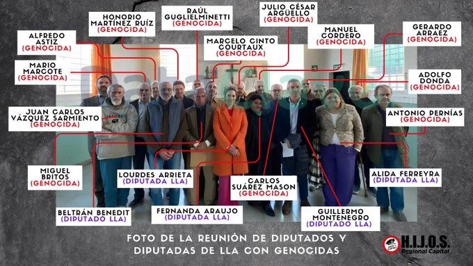 Los diputados de LLA que visitaron a los genocidas trabajan en una ley para dejarlos en libertad e impedir causas futuras