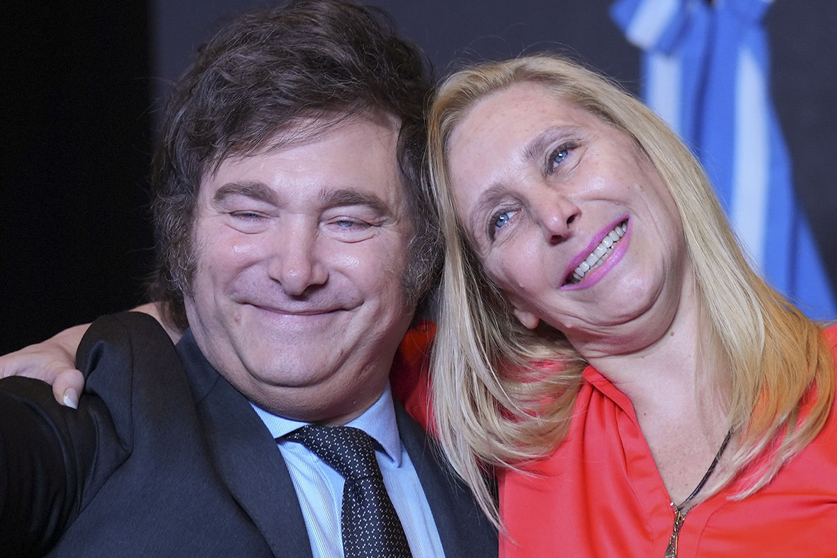 presidente Javier Milei negó hoy la posibilidad de que la secretaria general de la Presidencia, Karina Milei, compita como candidata en las elecciones legislativas del año 2025.Foto NA:ARCHIVO  MARCELO CAPECE