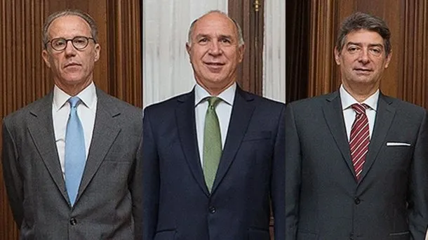 Rosenkrantz, Lorenzetti y Rosatti, jueces de la Corte Suprema. Rosenkrantz, Lorenzetti y Rosatti, jueces de la Corte Suprema.