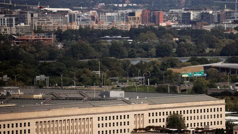 El edificio del Pentágono se ve en Arlington, Virginia, Estados Unidos