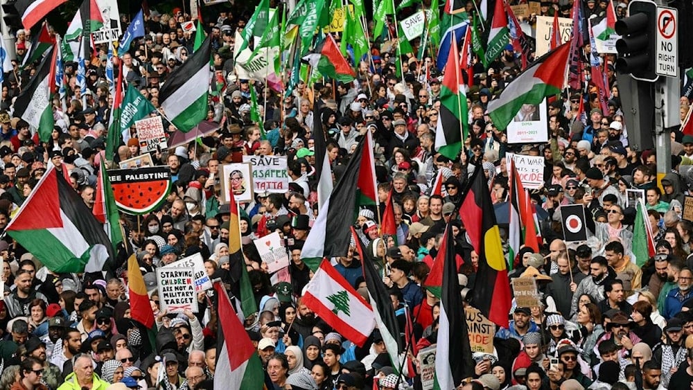 Miles de personas marcharon en Sídney y París en apoyo a Palestina