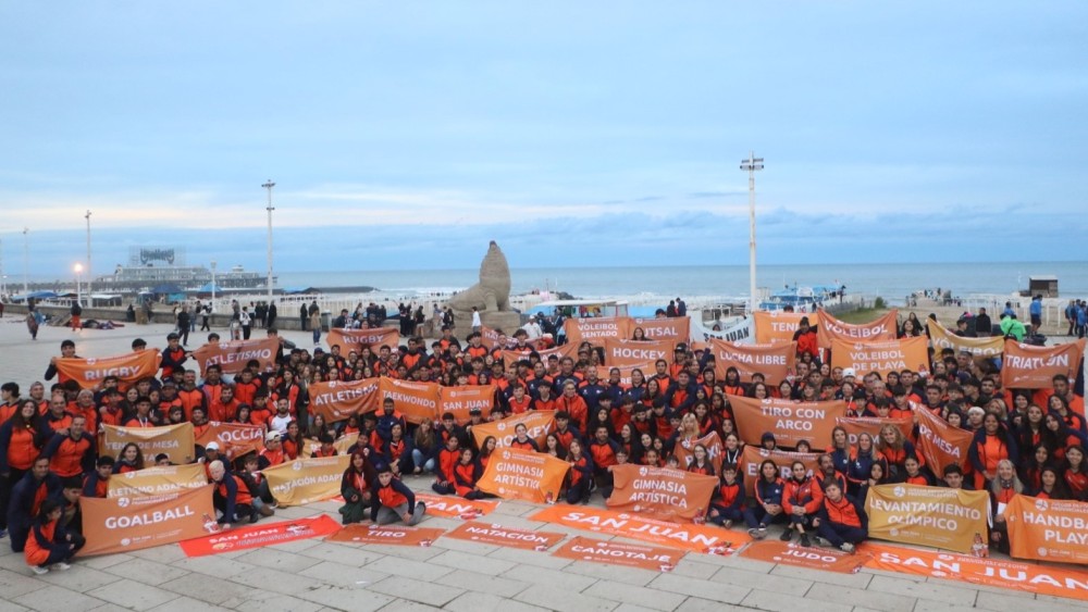 Juegos Evita 2025: la delegación deportiva de San Juan arribó a Mar del Plata