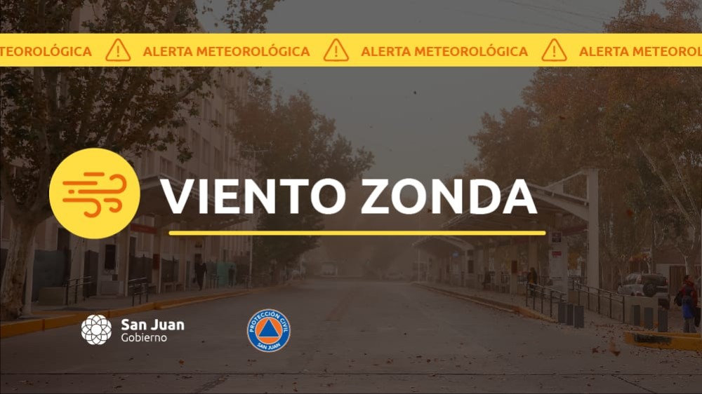 Alerta meteorológica – Viento Zonda