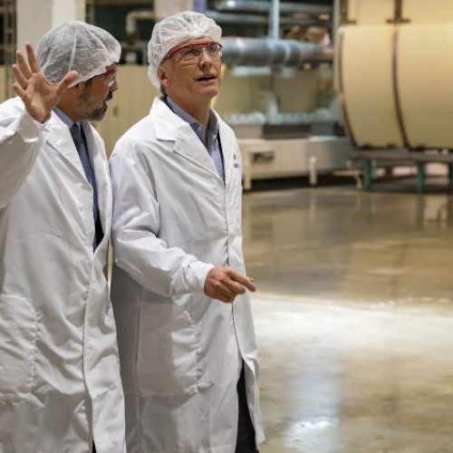 Macri, de visita en Molinos. Fuente: NA