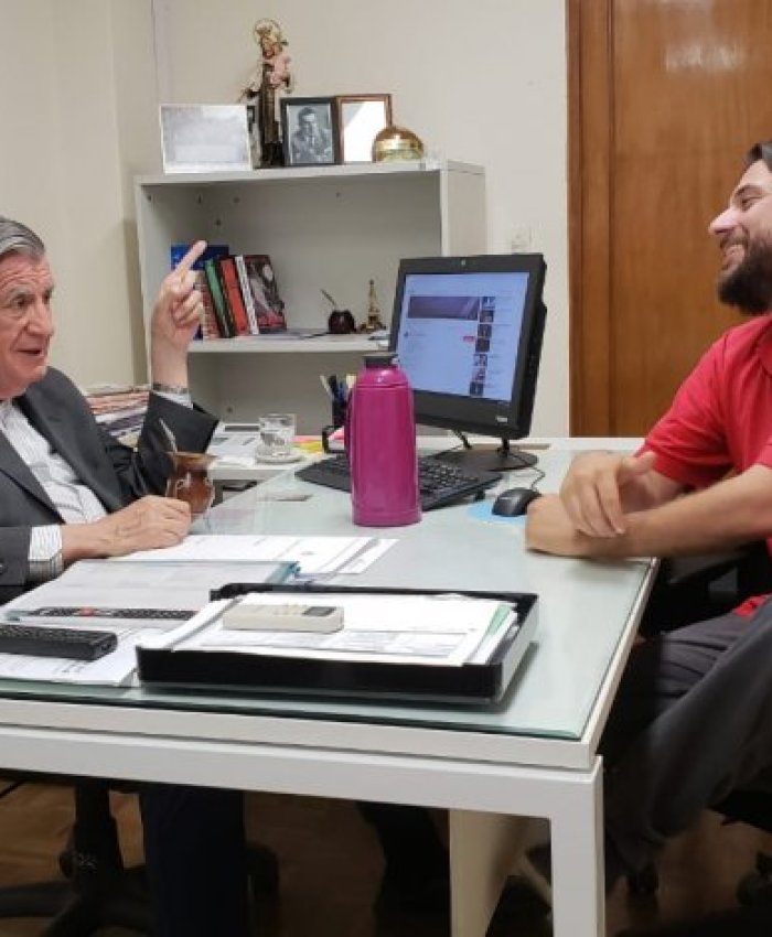 Epa!: unidad del peronismo, Gioja se reunió con Juan Grabois, referente de la CTEP