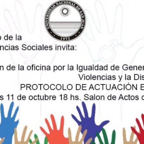 La UNSJ presentará la oficina por la Igualdad de Género