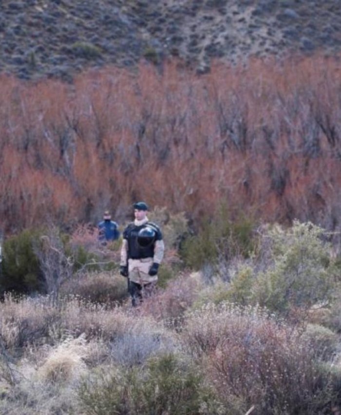 La fiscalía de Esquel informó que el cuerpo fue hallado a 300 metros del lugar de la represión