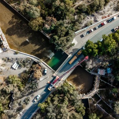 Hidráulica reacondiciona las compuertas del Dique Partidor San Emiliano