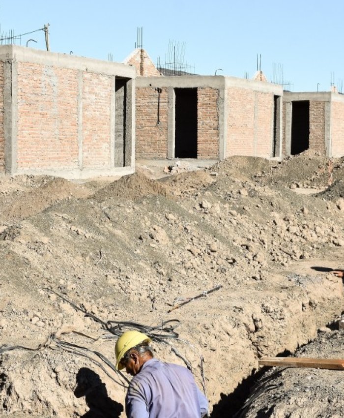 Se reactivó la construcción de barrios del IPV