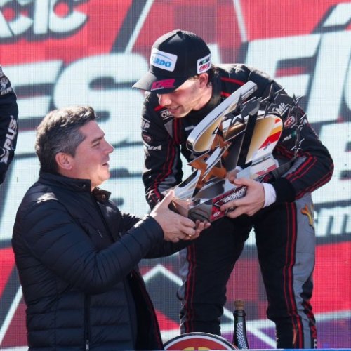 Orrego estuvo presente en el cierre de la octava edición del Desafío de las Estrellas