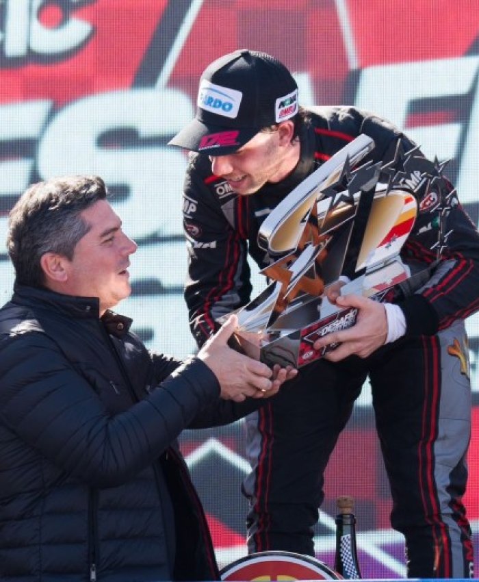 Orrego estuvo presente en el cierre de la octava edición del Desafío de las Estrellas