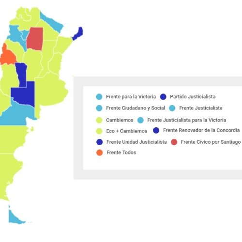 Resultados a nivel país: 12 victorias de Cambiemos, 8 de la oposición y 4 en paridad