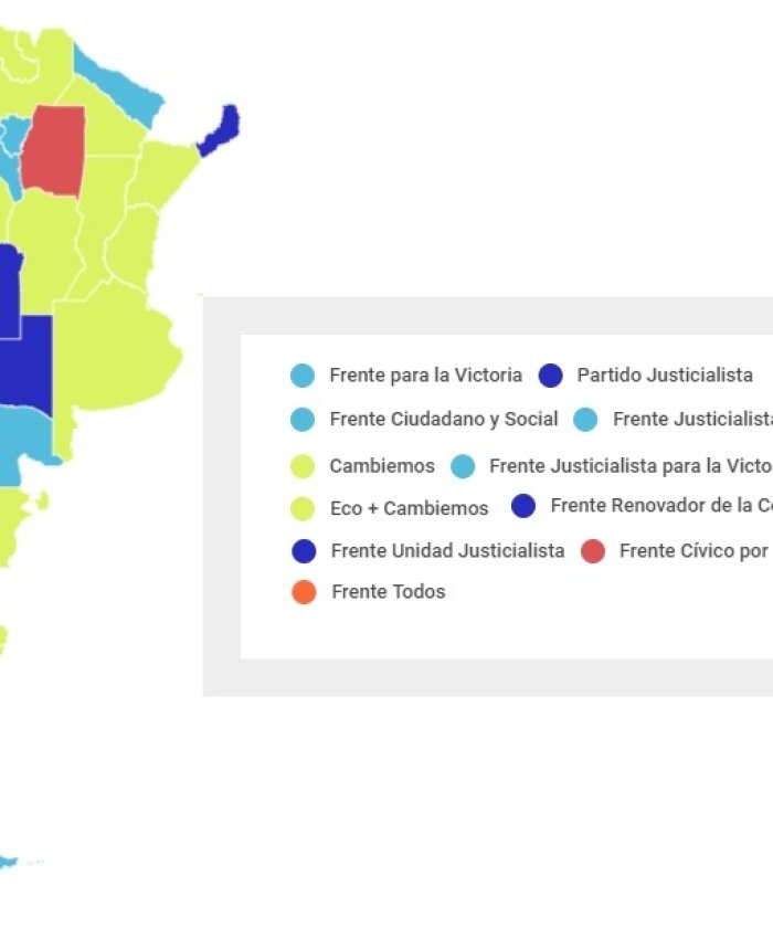 Resultados a nivel país: 12 victorias de Cambiemos, 8 de la oposición y 4 en paridad