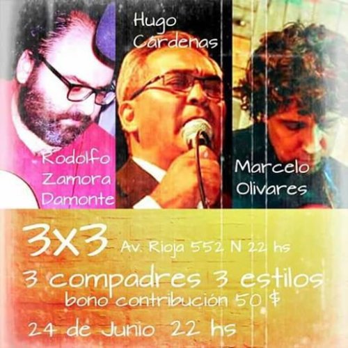 Tres compadres, Tres estilos