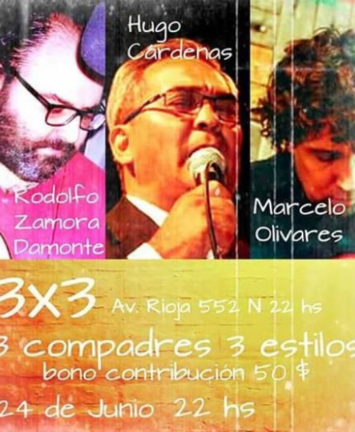 Tres compadres, Tres estilos