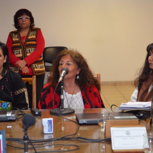 La Comunidad Warpe del Territorio del Cuyum se hizo presente en la sesión del Consejo Superior de la Universidad Nacional de San Juan