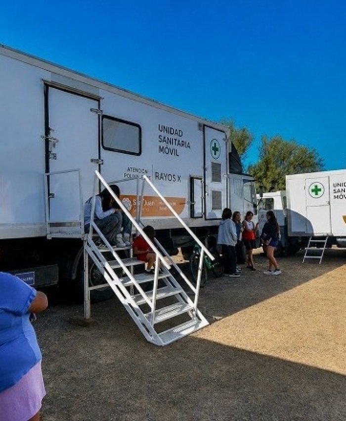 Las Unidades Sanitarias Móviles acercan atención y prevención a las familias de Pocito