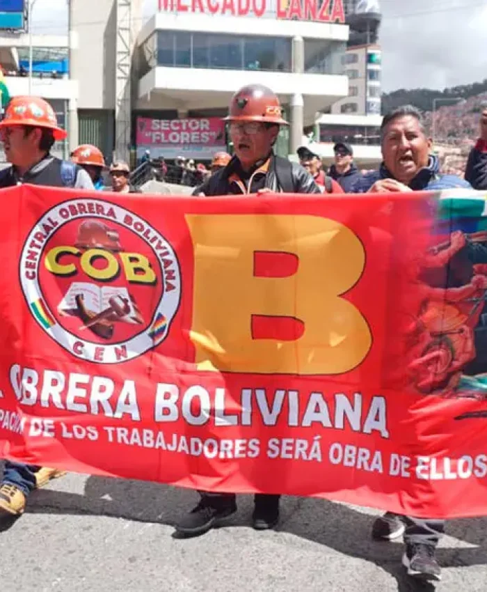 BOLIVIA: la Central Obrera Boliviana convoca a la marcha “Bolivia No Se Vende” el 3 de enero