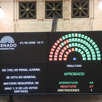 SENADO: se aprobó la Ley de Responsabilidad Penal Juvenil, que baja la edad de imputabilidad a 14 años