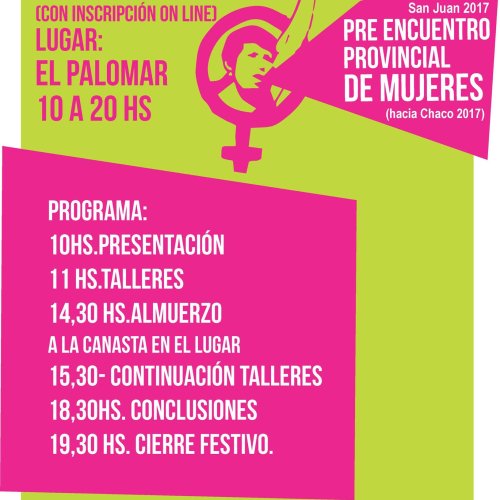 Se viene  el Pre Encuentro Nacional de Mujeres