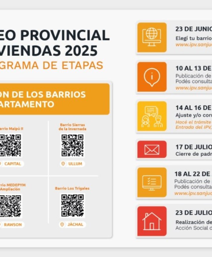 IPV: ¿Quiénes pueden participar del sorteo y cómo se organizan los grupos?