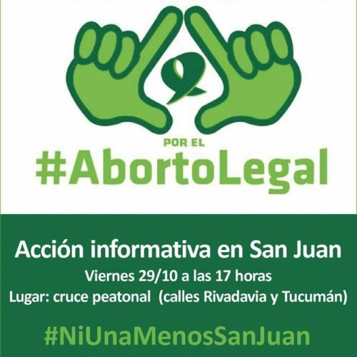 #NIUNAMENOS: convoca a una acción informativa