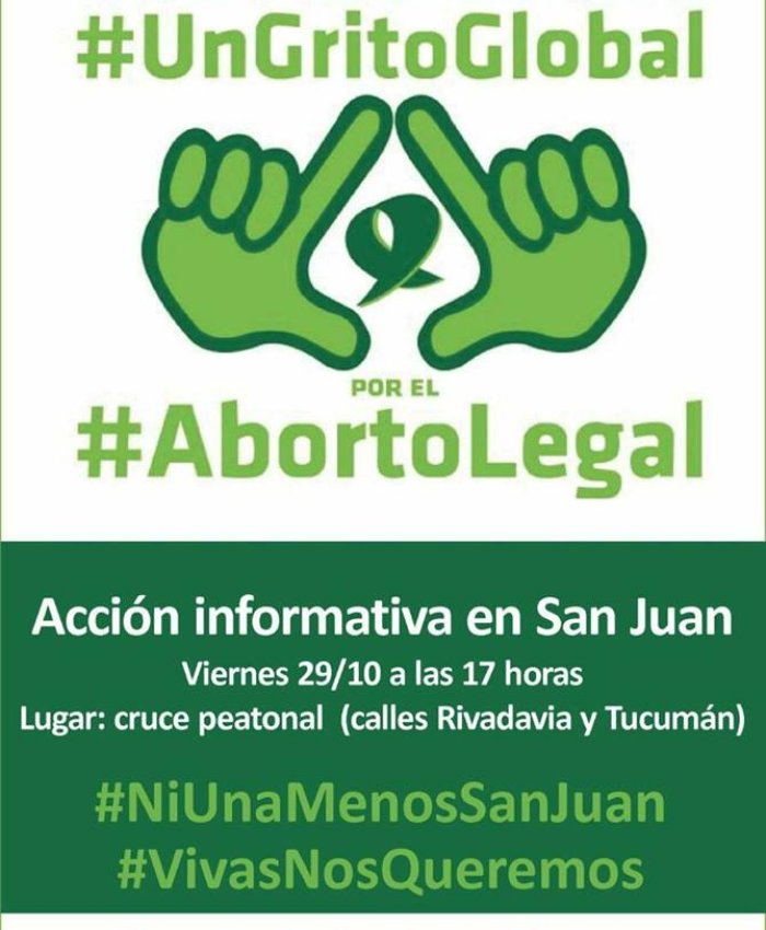 #NIUNAMENOS: convoca a una acción informativa