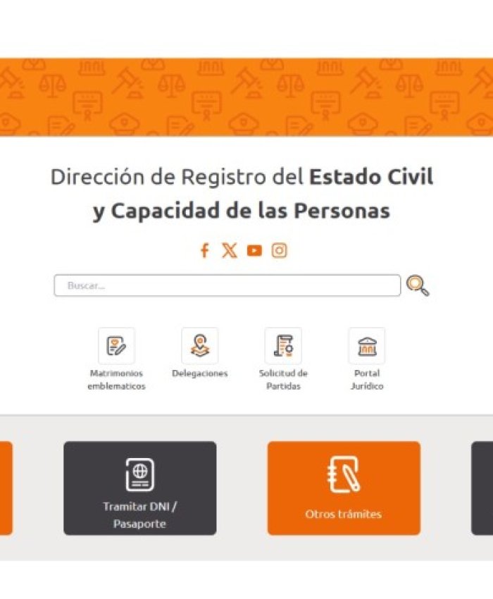 Registro Civil presentó su página web