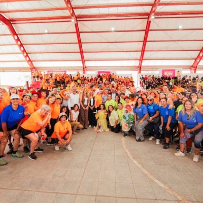 Orrego visitó una colonia de verano en Rawson y destacó el valor social del programa