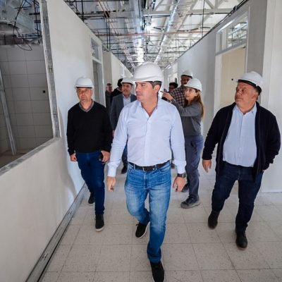 Orrego supervisó las obras del nuevo Hospital de Angaco: infraestructura de nivel para el Este sanjuanino