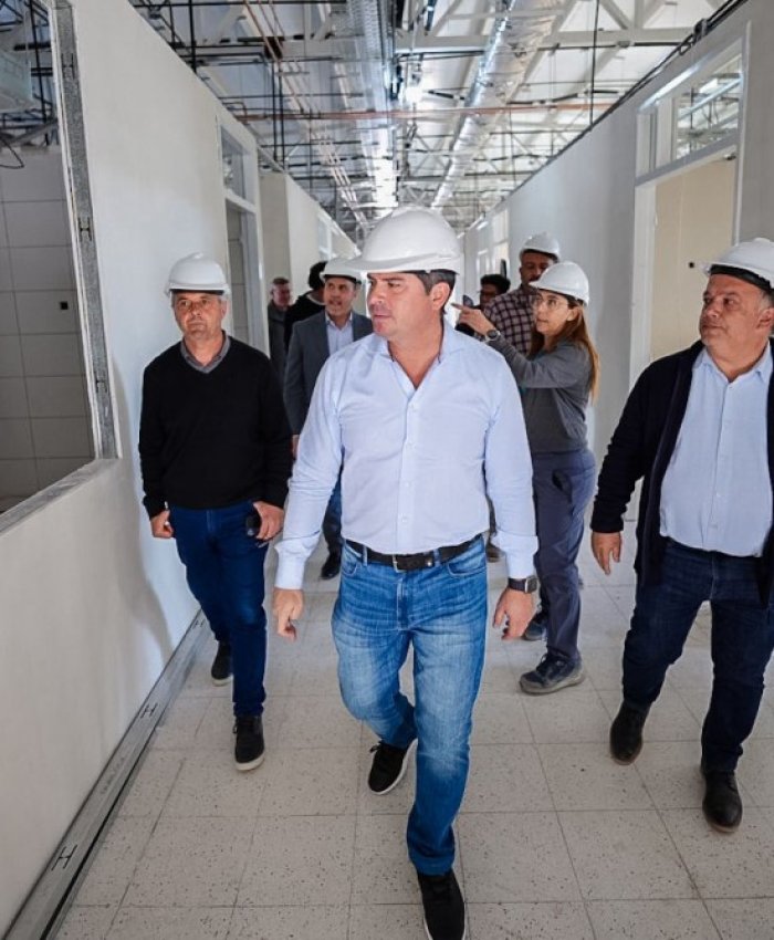 Orrego supervisó las obras del nuevo Hospital de Angaco: infraestructura de nivel para el Este sanjuanino