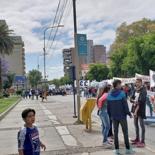 San Juan: le dijo no en la calles al presupuesto nacional 2019