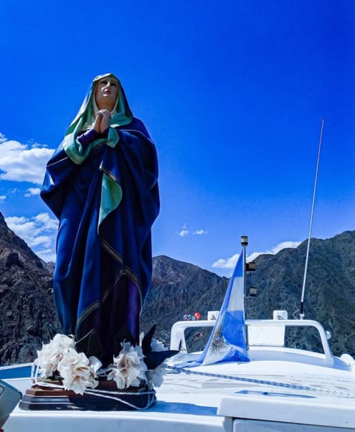 La primera Procesión Náutica en el Dique Punta Negra fue un éxito