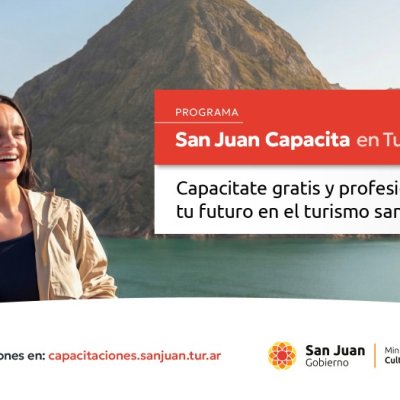 El programa San Juan Capacita en Turismo ofrecerá más de 20 talleres gratuitos