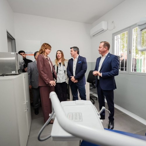 Orrego encabezó la inauguración del renovado centro de salud Dr. Alonso Fuego en Pocito