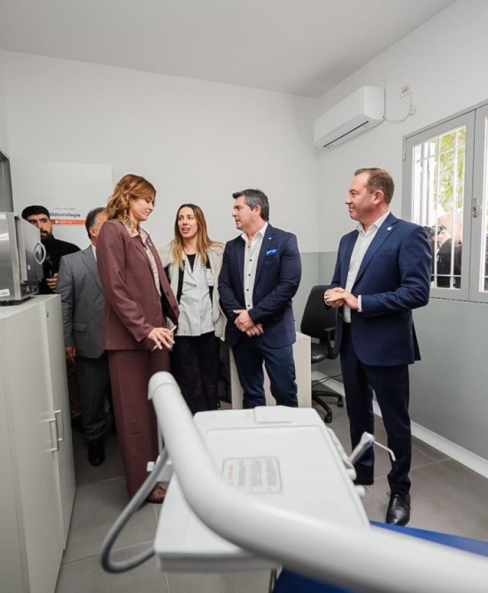 Orrego encabezó la inauguración del renovado centro de salud Dr. Alonso Fuego en Pocito