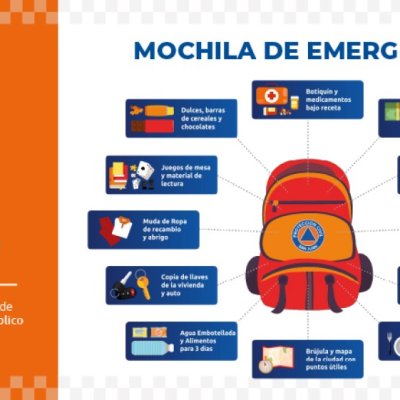 Recomendaciones para armar la mochila de emergencia ante un sismo
