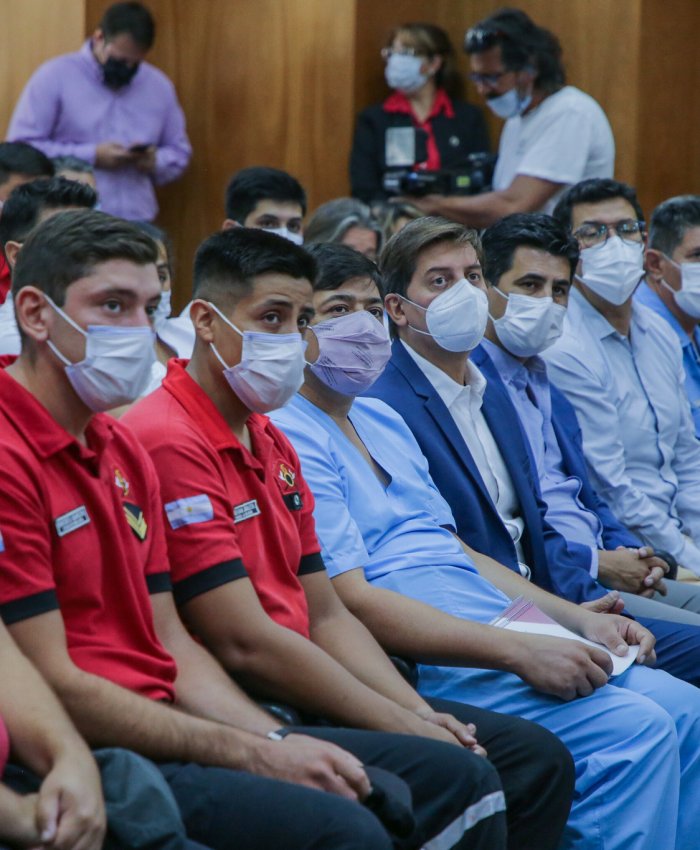 Uñac destacó la tarea de la delegación que prestó asistencia en Corrientes: «San Juan está orgullosa de ustedes»