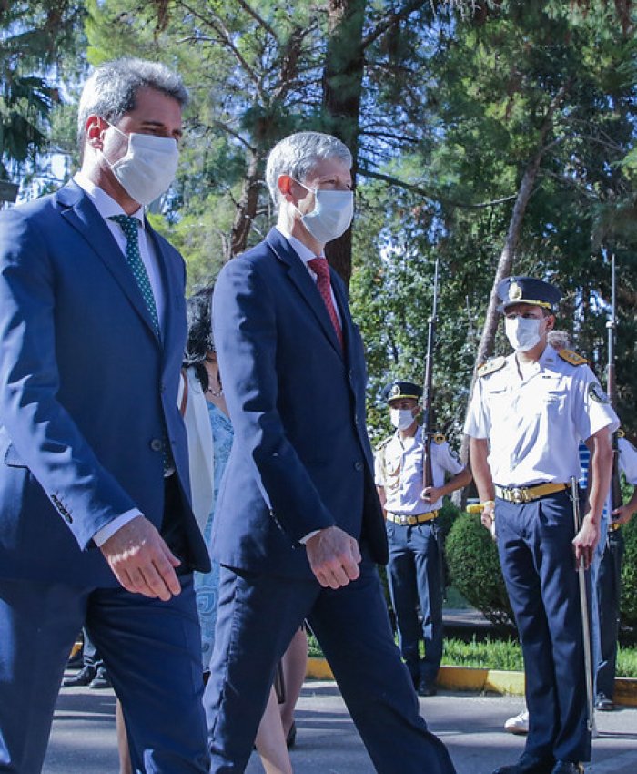 Sergio Uñac le dio la bienvenida al embajador de Suiza en la Argentina, Heinrich Schellenberg