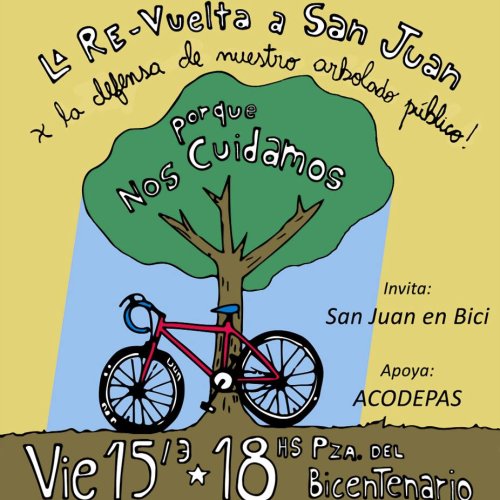 Bicicleteada en defensa de los árboles