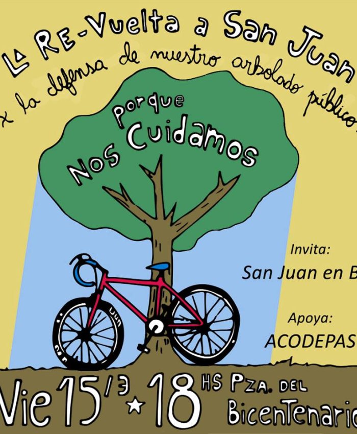 Bicicleteada en defensa de los árboles