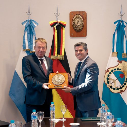 El gobernador Orrego recibió al embajador de Alemania en Argentina
