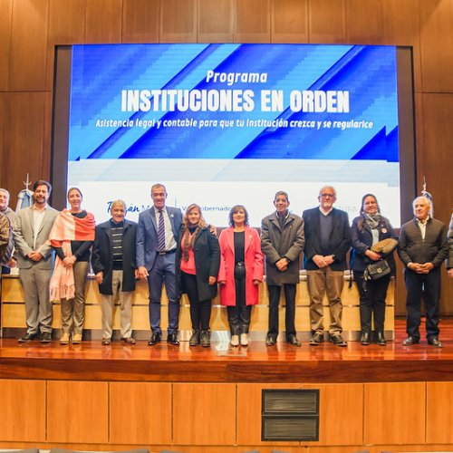Presentaron el Programa Instituciones en Orden