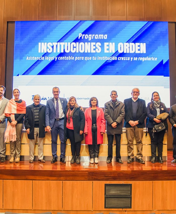 Presentaron el Programa Instituciones en Orden