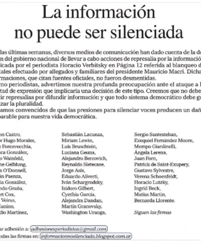 Periodistas denunciaron persecución y ataque a la libertad de expresión
